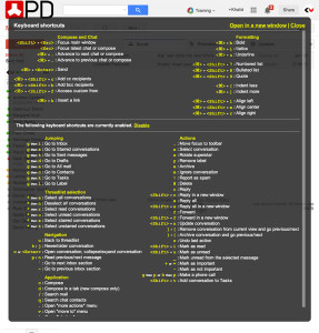 All gmail shortcuts